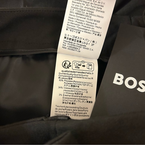 Boss Tilunah Slim Fit Pants in Black Size 6 - Picture 13 of 13